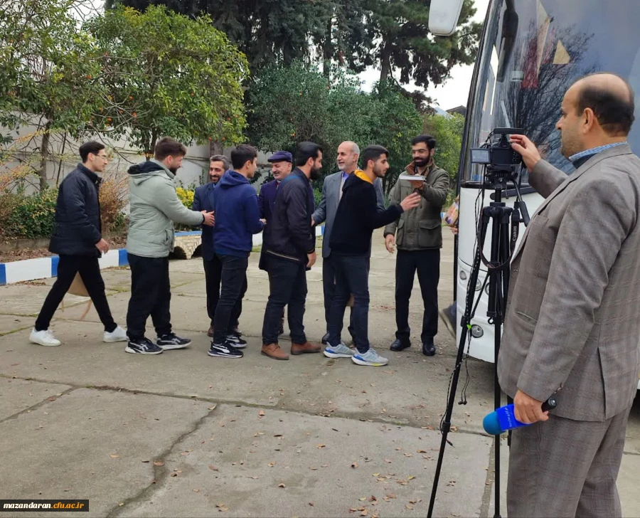 آیین بدرقه کاروان راهیان مقاومت دانشجو معلمان دانشگاه فرهنگیان بابل 3