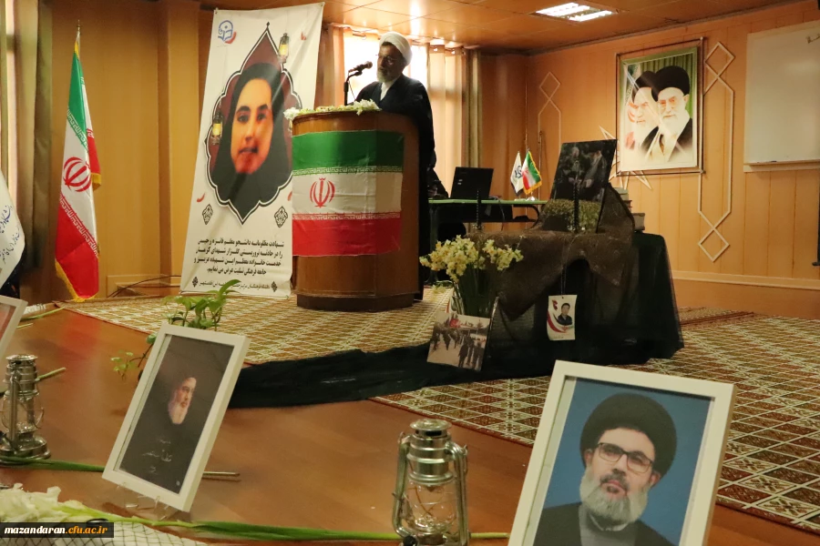 مراسم پنجمین سالگرد شهادت سردار دلها سپهبد شهید حاج قاسم سلیمانی و اولین سالگرد تدفین شهید خوشنام مرکز حضرت فاطمه (س) قائمشهر 2