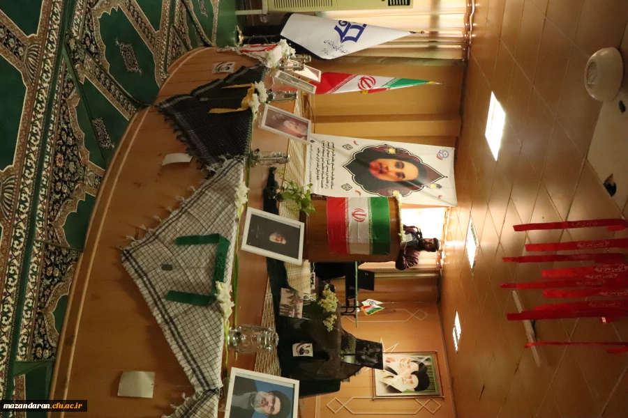 مراسم پنجمین سالگرد شهادت سردار دلها سپهبد شهید حاج قاسم سلیمانی و اولین سالگرد تدفین شهید خوشنام مرکز حضرت فاطمه (س) قائمشهر 2