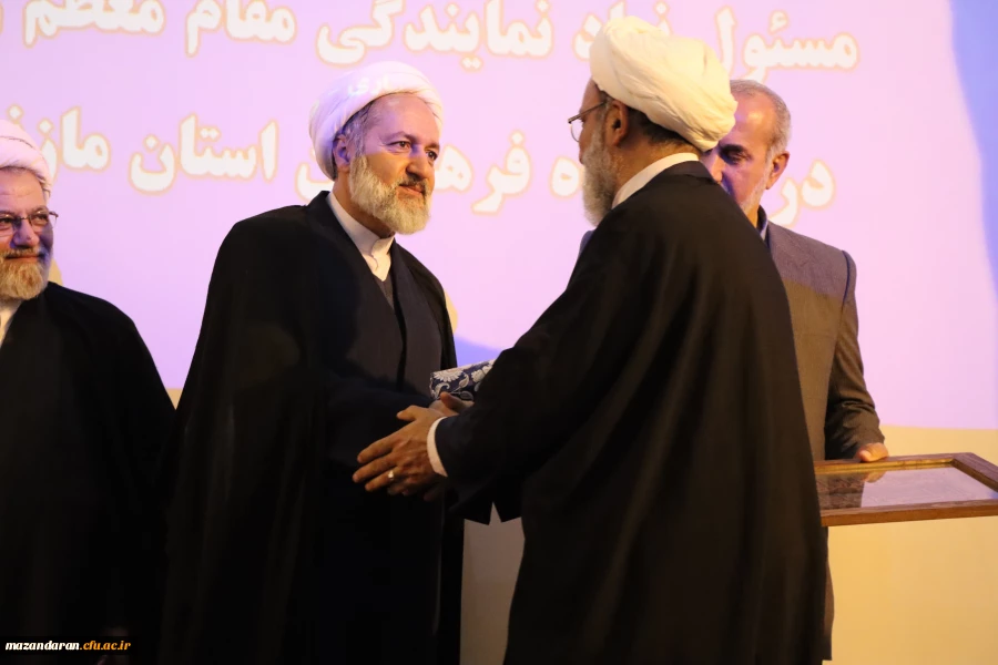 برگزاری آیین تکریم و معارفه مسئول نهاد مقام معظم رهبری در دانشگاه فرهنگیان مازندران  2