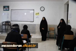بازدید رضایی منش رییس پردیس فاطمه الزهرا (س) ساری  از روند برگزاری آزمون ها 2