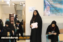 بازدید رضایی منش رییس پردیس فاطمه الزهرا (س) ساری  از روند برگزاری آزمون ها 2