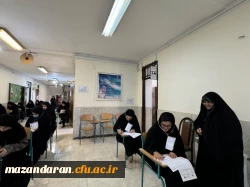 آخرین روز برگزاری امتحانات پایان ترم دانشجویان با حضور رضایی منش رئیس پردیس فاطمه الزهرا (س) ساری 2
