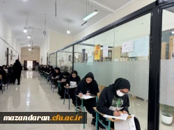 آخرین روز برگزاری امتحانات پایان ترم دانشجویان با حضور رضایی منش رئیس پردیس فاطمه الزهرا (س) ساری 2