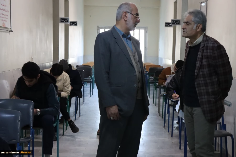 بازدید رئیس دانشگاه فرهنگیان مازندران از فرایند برگزار امتحانات پایان ترم پردیس دکتر شریعتی ساری 5