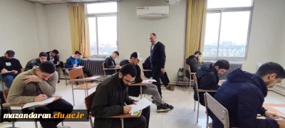 آخرین روز برگزاری امتحانات پایان ترم دانشجویان با حضور رئیس مرکز شهید رجایی بابل