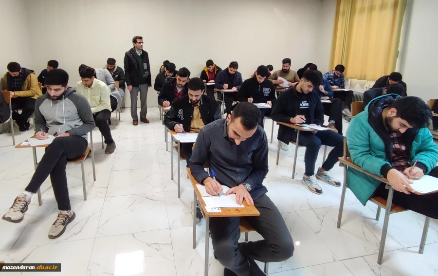 آخرین روز برگزاری امتحانات پایان ترم دانشجویان با حضور علی محمد فلاح رئیس مرکز شهید رجایی بابل 7