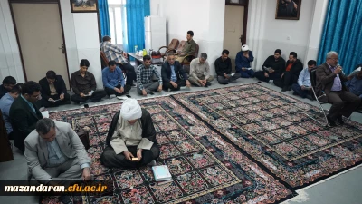 برگزاری مراسم هفتگی زیارت عاشورا در پردیس دکتر شریعتی ساری