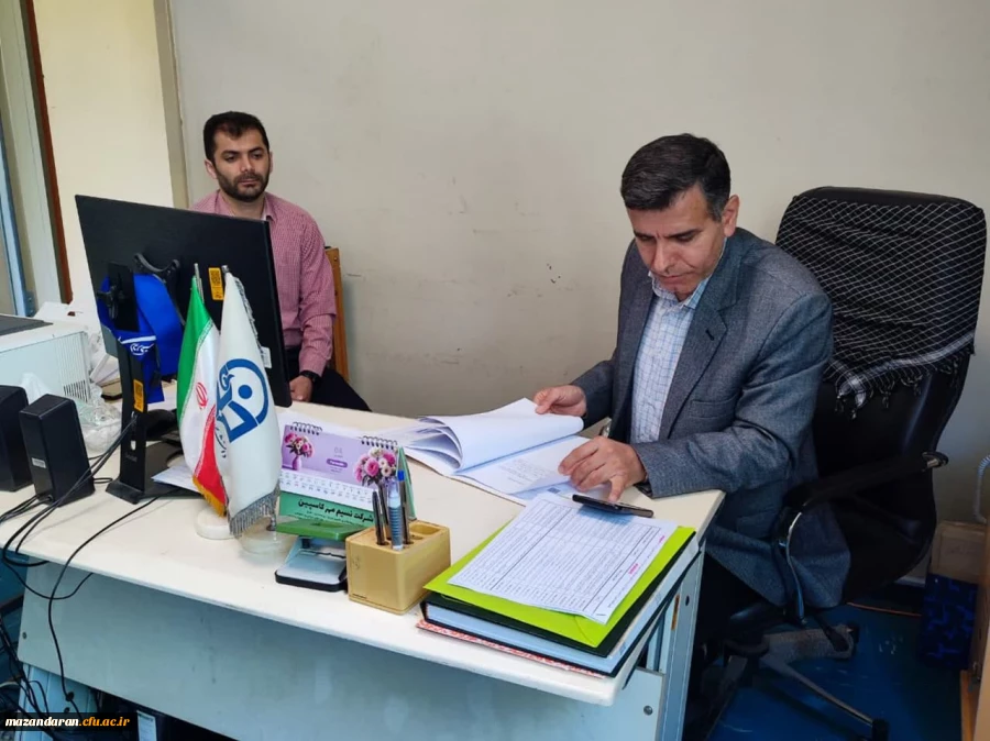 بازدید رئیس اداره نظارت و ارزیابی دانشگاه فرهنگیان مازندران از مر کز شهید رجایی بابل 8