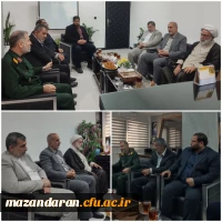 دیدار رئیس دانشگاه فرهنگیان مازندران با فرمانده سپاه کربلا مازندران به مناسبت سالروز تاسیس سپاه پاسداران انقلاب اسلامی 2