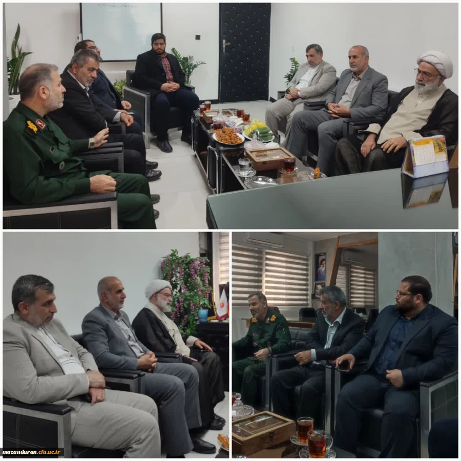 دیدار رئیس دانشگاه فرهنگیان مازندران با فرمانده سپاه کربلا مازندران به مناسبت سالروز تاسیس سپاه پاسداران انقلاب اسلامی 2