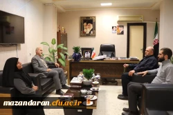 دیدار رئیس دانشگاه فرهنگیان مازندران با فرماندار شهرستان آمل
 4