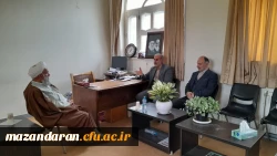 دیدار رئیس دانشگاه فرهنگیان مازندران  با امام جمعه شهرستان بابل  3