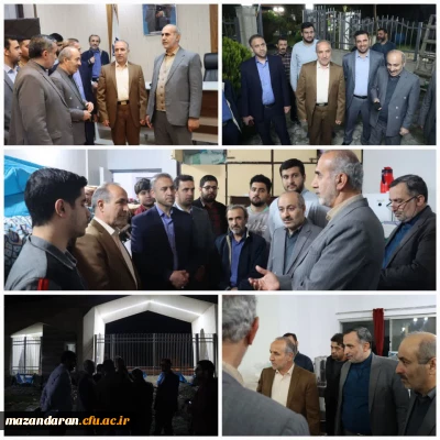 بازدید معاونت برنامه ریزی و توسعه منابع دانشگاه فرهنگیان و مدیرکل پشتیبانی و رفاه کارکنان از مرکز شهید مطهری نوشهر
