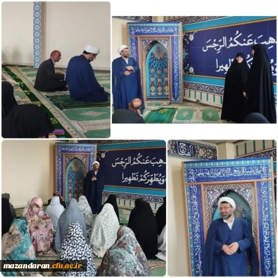 حضور حجت الاسلام غلامی معاون نهاد مقام معظم رهبری در نماز جماعت 