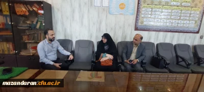 بازدید از مدارس کارورزی توسط دابویی رئیس مرکز حضرت فاطمه(س) و مسئول آموزش