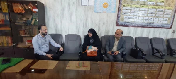 بازدید از مدارس کارورزی توسط دابویی رئیس مرکز حضرت فاطمه(س) و مسئول آموزش 2