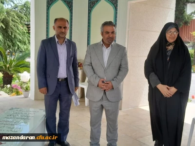 ازدید ابوذر قربانی فرماندار شهرستان قائمشهر از دانشگاه فرهنگیان مرکز حضرت فاطمه(س)قائمشهر 