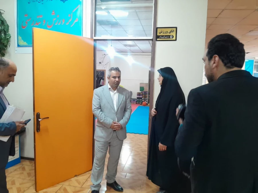 ازدید ابوذر قربانی فرماندار شهرستان قائمشهر از دانشگاه فرهنگیان مرکز حضرت فاطمه(س)قائمشهر  2