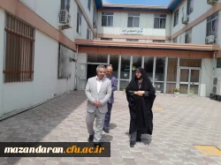 ازدید ابوذر قربانی فرماندار شهرستان قائمشهر از دانشگاه فرهنگیان مرکز حضرت فاطمه(س)قائمشهر  2