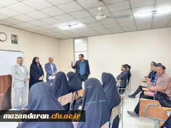 ازدید ابوذر قربانی فرماندار شهرستان قائمشهر از دانشگاه فرهنگیان مرکز حضرت فاطمه(س)قائمشهر  2