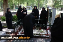 زیارت مزار اولین شهید فرهنگی استان مازندران شهید علی ولیپور به مناسبت هفته معلم و دهه کرامت 5