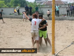 برگزاری کلاس داوری ورزش های بومی محلی در سطح استانی و مسابقه فوتبال ساحلی به مناسب هفته معلم و سراهای دانشجویی در پردیس دکتر شریعتی ساری  4