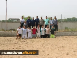 برگزاری کلاس داوری ورزش های بومی محلی در سطح استانی و مسابقه فوتبال ساحلی به مناسب هفته معلم و سراهای دانشجویی در پردیس دکتر شریعتی ساری  5