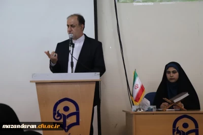 حضور معاون پارلمانی مجلس شورای اسلامی و مسئولان استانی در دانشگاه فرهنگیان مرکز حضرت فاطمه (س) قائمشهر