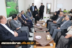 حضور معاون پارلمانی مجلس شورای اسلامی و مسئولان استانی در دانشگاه فرهنگیان مرکز حضرت فاطمه (س) قائمشهر 9