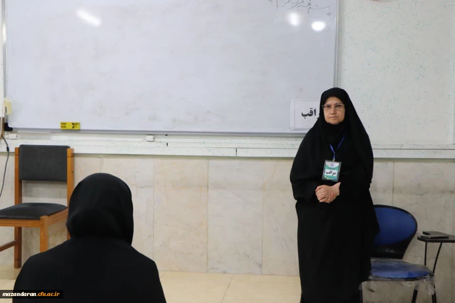 حضور اساتید و همکاران پردیس فاطمه الزهرا (س) ساری در اولین از برگزاری آزمون های پایان ترم 2