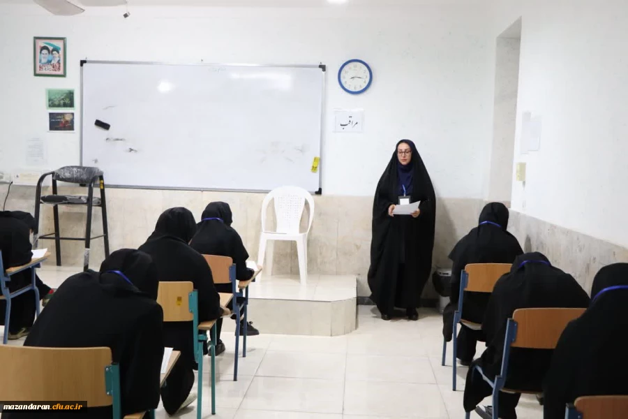 حضور اساتید و همکاران پردیس فاطمه الزهرا (س) ساری در اولین از برگزاری آزمون های پایان ترم 2