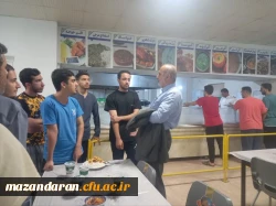 حضور مهدوی رئیس دانشگاه فرهنگیان مازندران در جمع دانشجویان خوابگاهی پردیس دکتر شریعتی ساری و پاسخ به دغدغه ها و نگرانی های آنان پیرامون شرایط موجود 2