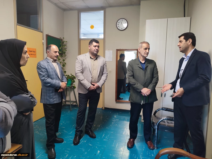 بازدید ابراهیم شکرایی رئیس اداره سنجش عملکرد آموزشی سازمان مرکزی دانشگاه فرهنگیان از مرکز شهید رجایی بابل 2