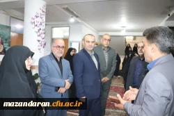 بازدید کلبادی نژاد مدیر کل آموزش پرورش استان مازندران و هیئت همراه از روند برگزاری مصاحبه پذیرفته شدگان دانشگاه فرهنگیان با حضور رضایی منش رئیس پردیس فاطمه الزهرا (س) ساری و سایر کارکنان 2