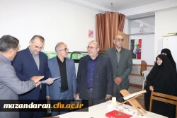 بازدید کلبادی نژاد مدیر کل آموزش پرورش استان مازندران و هیئت همراه از روند برگزاری مصاحبه پذیرفته شدگان دانشگاه فرهنگیان با حضور رضایی منش رئیس پردیس فاطمه الزهرا (س) ساری و سایر کارکنان 4