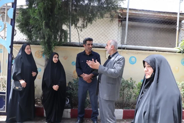 بازدید مهدوی ریاست دانشگاه فرهنگیان مازندران از روند برگزاری مصاحبه پذیرفته شدگان دانشگاه فرهنگیان در پردیس فاطمه الزهرا (س) ساری  2