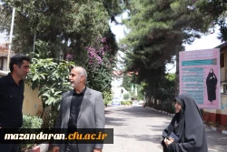 بازدید مهدوی ریاست دانشگاه فرهنگیان مازندران از روند برگزاری مصاحبه پذیرفته شدگان دانشگاه فرهنگیان در پردیس فاطمه الزهرا (س) ساری  4