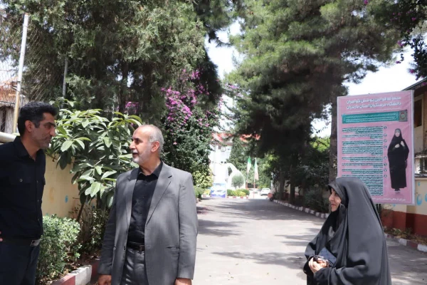 بازدید مهدوی ریاست دانشگاه فرهنگیان مازندران از روند برگزاری مصاحبه پذیرفته شدگان دانشگاه فرهنگیان در پردیس فاطمه الزهرا (س) ساری  4