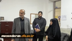 بازدید مهدوی ریاست دانشگاه فرهنگیان مازندران و خدادادی معاونت  هماهنگی پشتیبانی دانشگاه فرهنگیان مازندران 4