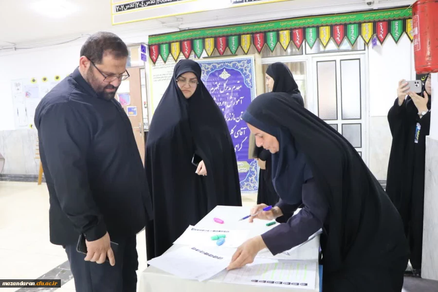 بازدید مسرور رئیس اداره حراست دانشگاه فرهنگیان مازندران از روند برگزاری ارزیابی تکمیلی پذیرفته شدگان چند برابر ظرفیت ورود به حرفه معلمی 2