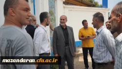 بازدید رئیس دانشگاه فرهنگیان مازندران از روند ارزیابی تکمیلی متقاضیان ورود به حرفه معلمی و دیدار با خانواده داوطلبان 5