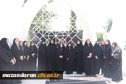 همزمان با هفته دولت؛ ادای احترام به مقام شامخ شهدا در نخستین روز از هفته دولت، ریاست پردیس فاطمه الزهرا (س) ساری و همکاران پردیس با حضور در مزار شهید خوشنام پردیس خواهران ، با قرائت فاتحه ، به مقام شامخ شهدای گرانقدر ادای احترام کردند. 2