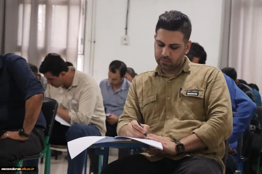 برگزاری آزمون جامع مهارت آموزان ماده ۲۸ در پردیس دکتر شریعتی ساری 
 2