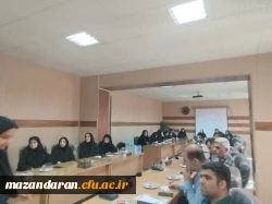جلسه شورای اداری پردیس فاطمه الزهرا(س) ساری با حضور دابوئی رئیس پردیس خواهران ساری  2