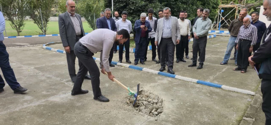 کلنگ زنی ساخت کلاس های جدید در پردیس دکتر شریعتی ساری 12