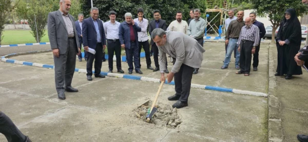 کلنگ زنی ساخت کلاس های جدید در پردیس دکتر شریعتی ساری 13