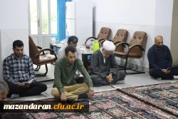 برگزاری مراسم زیارت عاشورا با حضور خدادادی معاون هماهنگی دانشگاه فرهنگیان مازندران و سایر کارکنان در پردیس دکتر شریعتی ساری 2