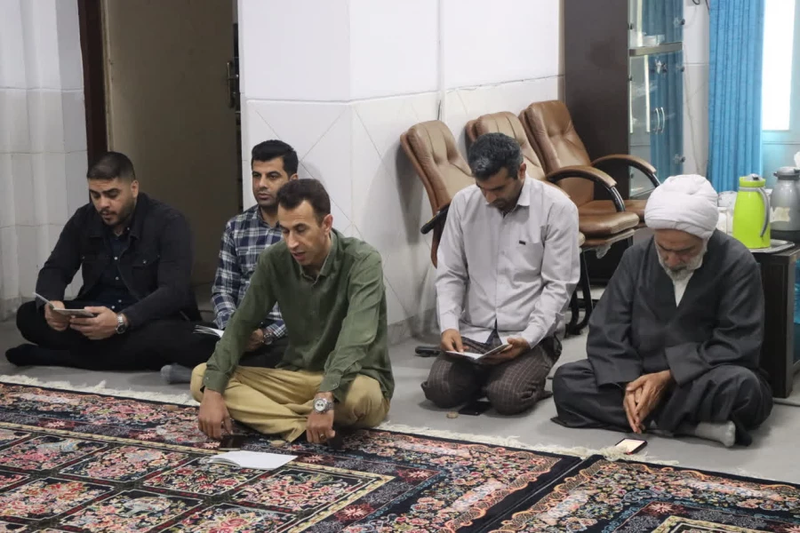 برگزاری مراسم زیارت عاشورا با حضور خدادادی معاون هماهنگی دانشگاه فرهنگیان مازندران و سایر کارکنان در پردیس دکتر شریعتی ساری 3