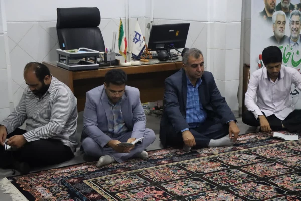 برگزاری مراسم زیارت عاشورا با حضور خدادادی معاون هماهنگی دانشگاه فرهنگیان مازندران و سایر کارکنان در پردیس دکتر شریعتی ساری 5